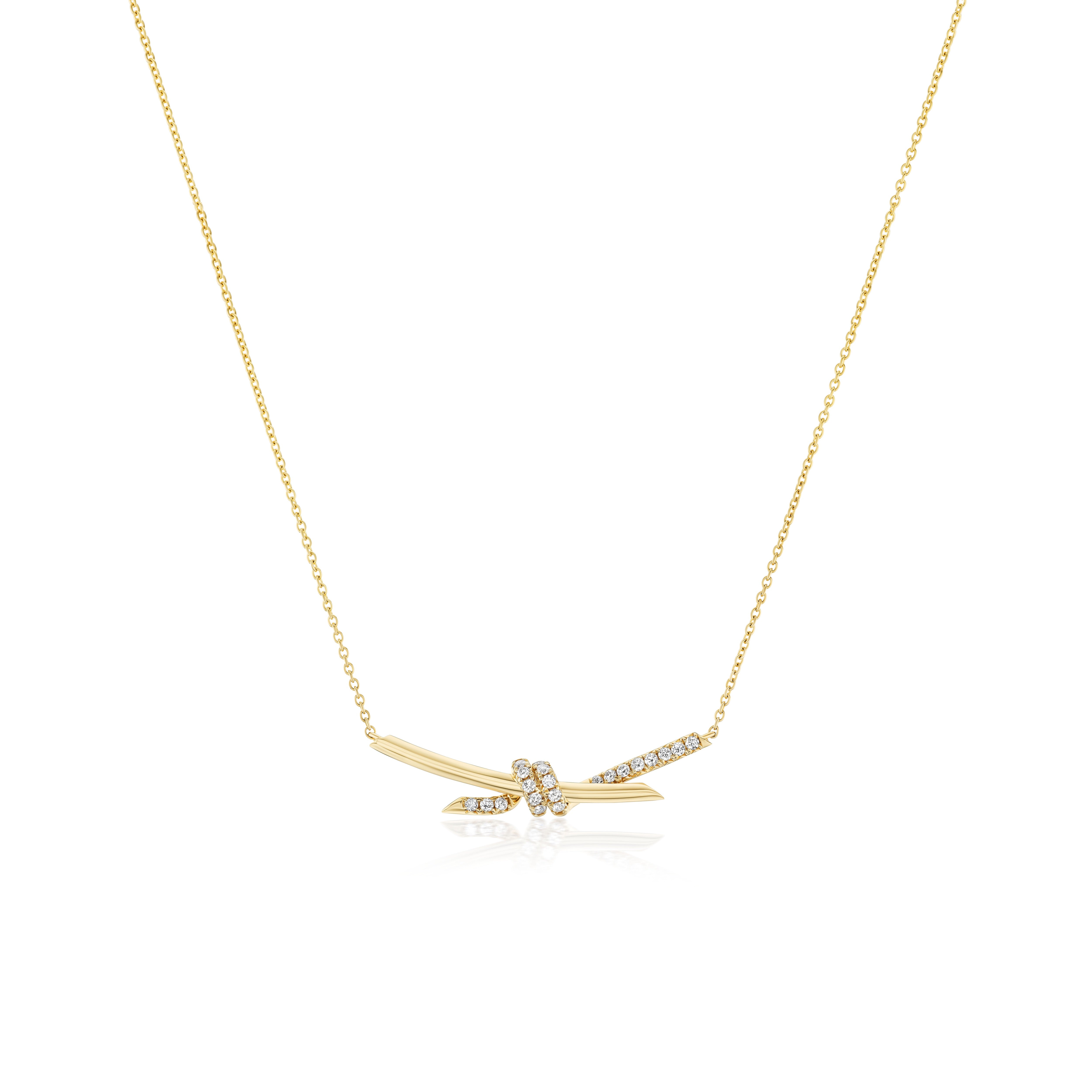 Diamond Knot Necklace