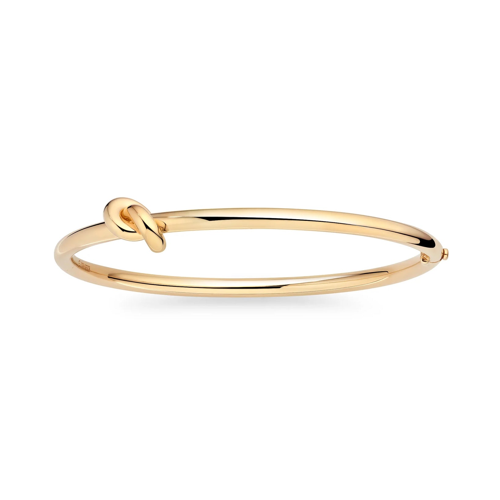 18k yellow gold legacy knot bangle bracelet by Engelbert Tiny Gods