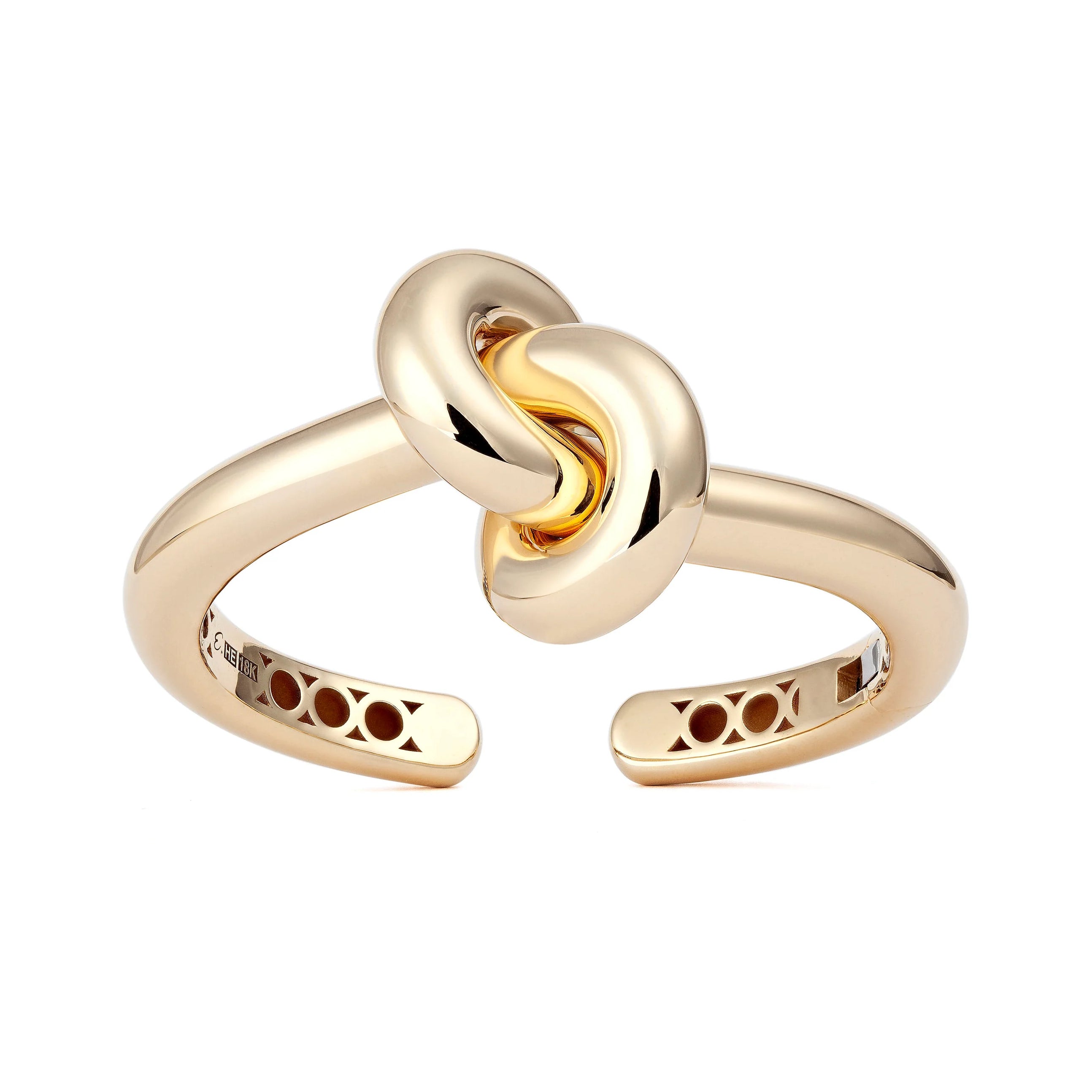 18k yellow gold legacy knot cuff bracelet by Engelbert Tiny Gods