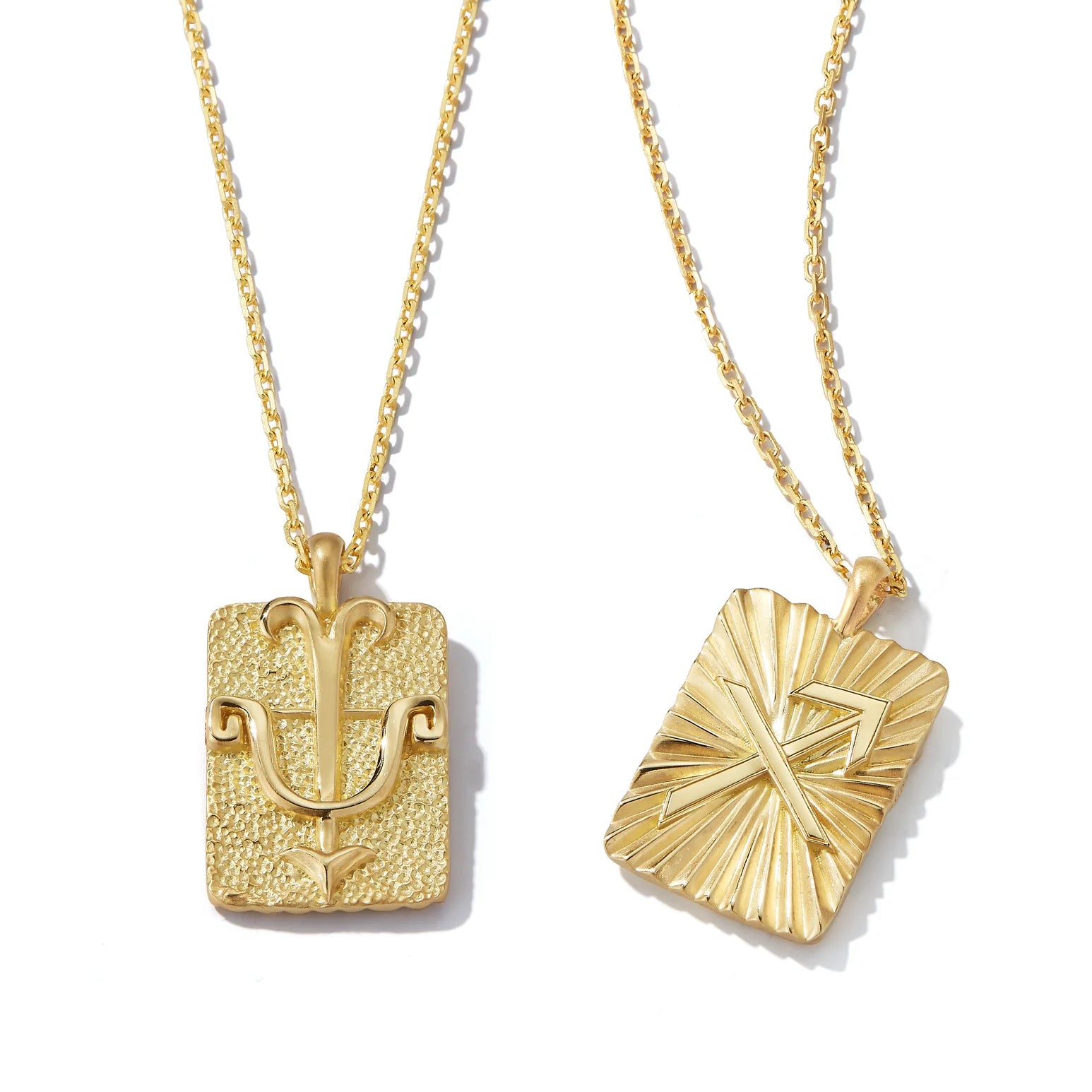 18k yellow gold sagittarius zodiac pendant necklace by David Webb Tiny Gods