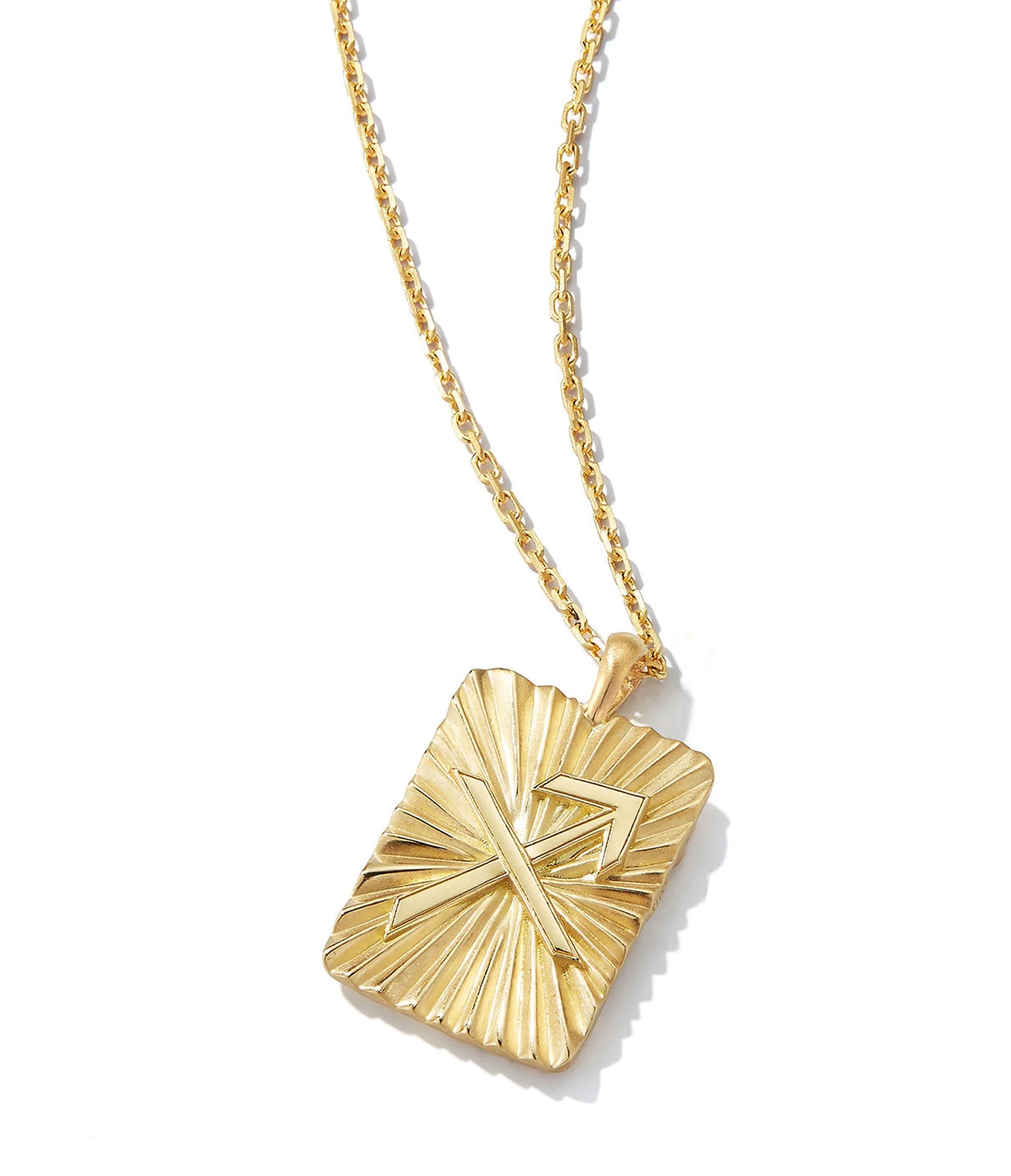 18k yellow gold sagittarius zodiac pendant necklace by David Webb Tiny Gods