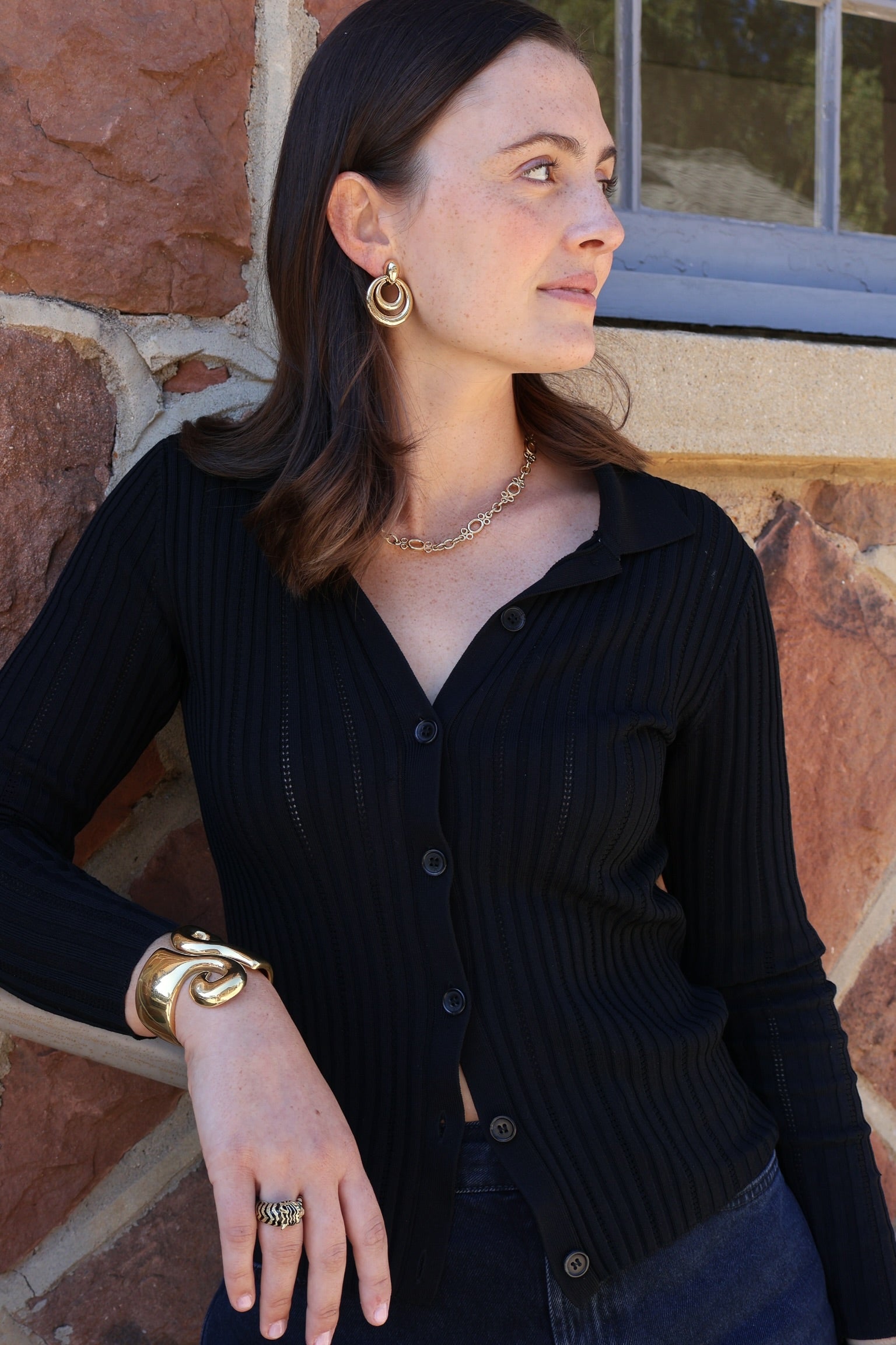 18k yellow gold small double round hoop earrings by David Webb clip on backs Tiny Gods