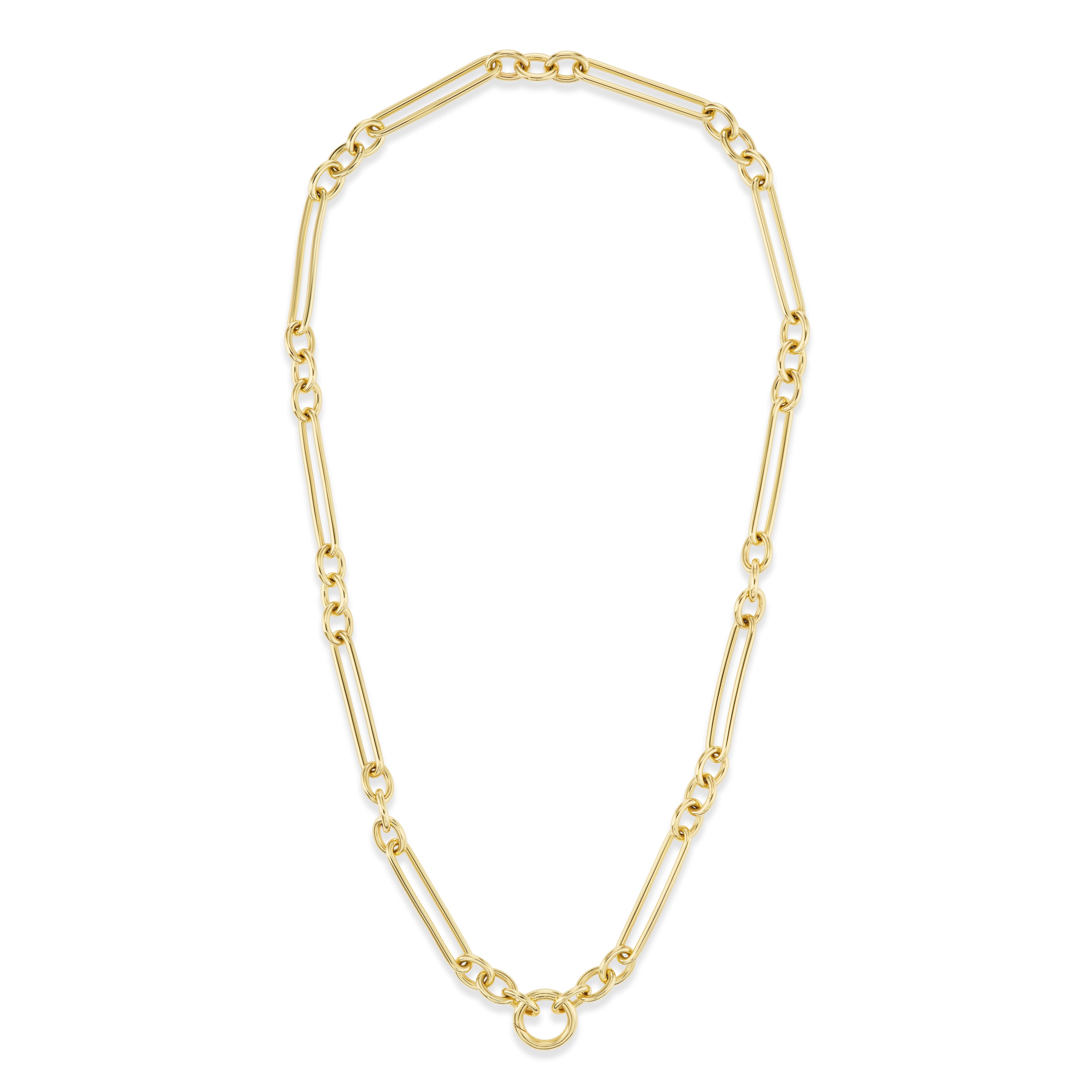 Trombone Link Chain Necklace