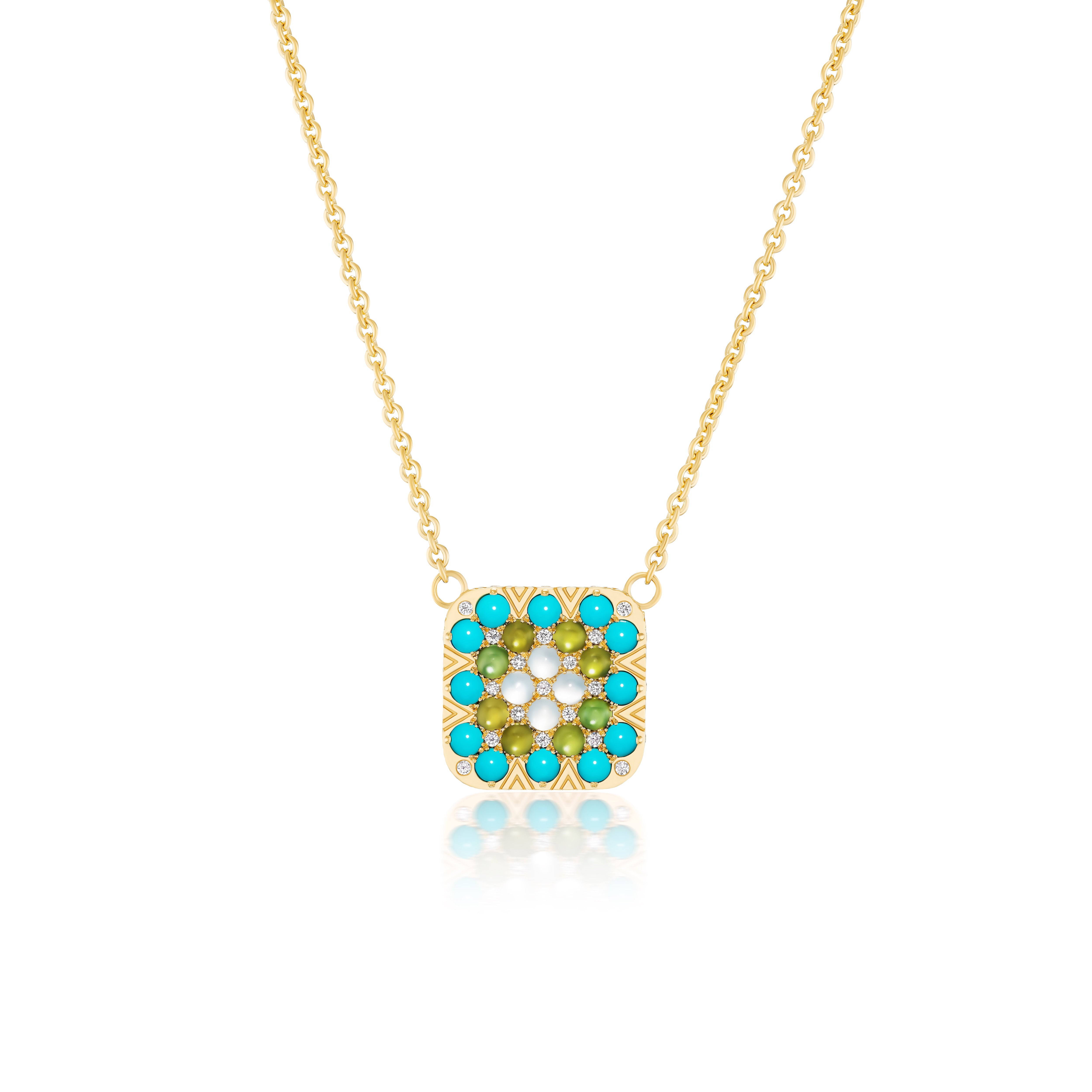 "Esther" Granny Square Pendant