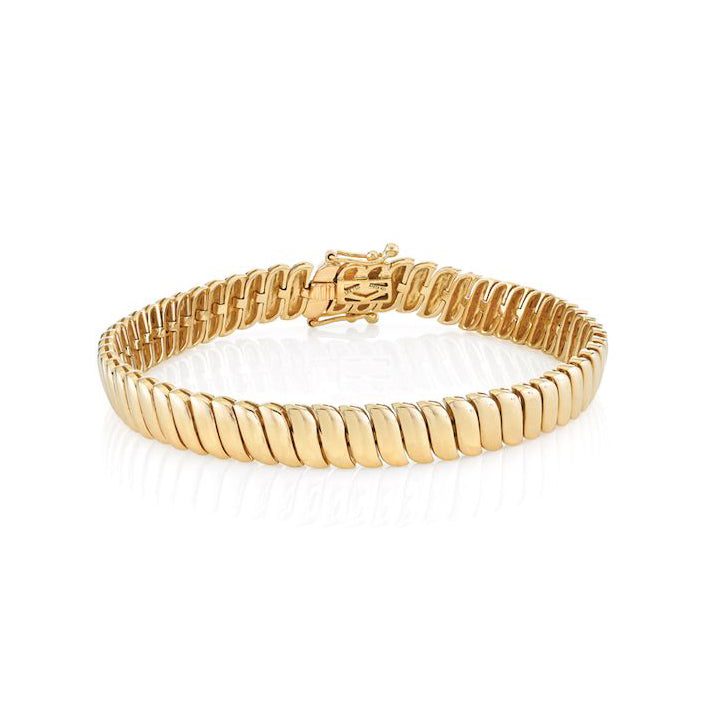 18k yellow gold Zoe Bracelet with diamonds by Anita ko