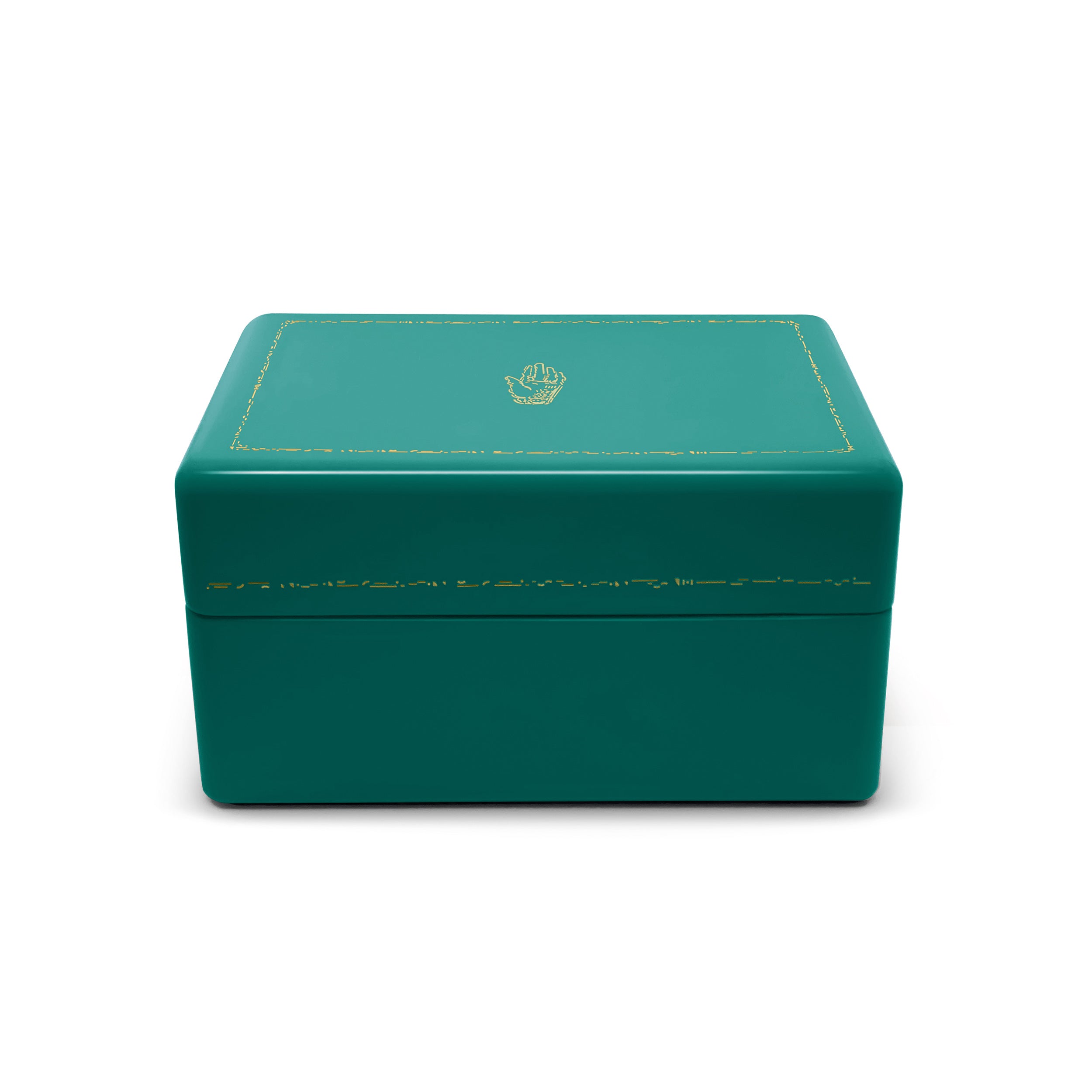 Trove Malachite Mini Trunk Jewelry Gem Box