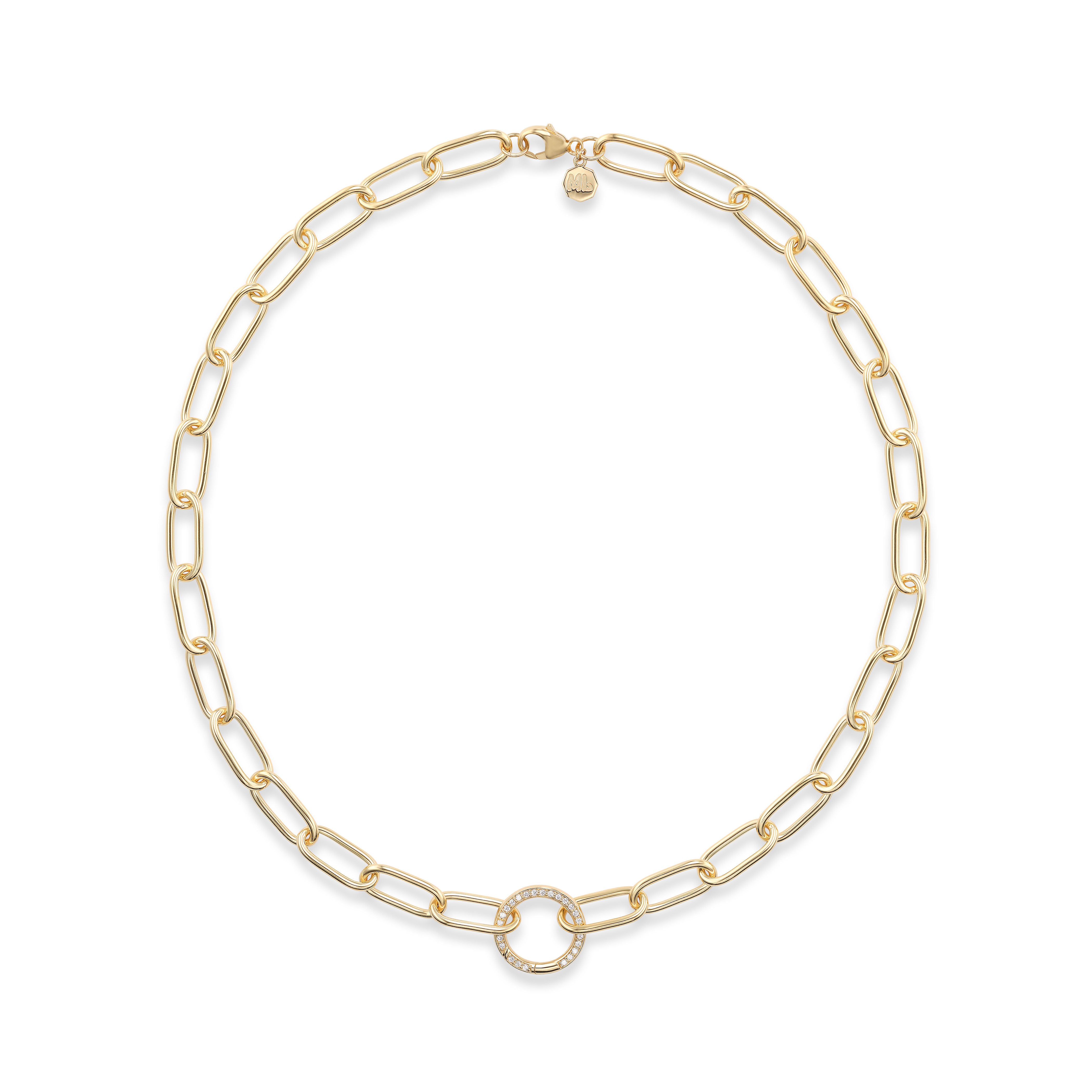 Sardinia III Chain w/ Pave Clasp