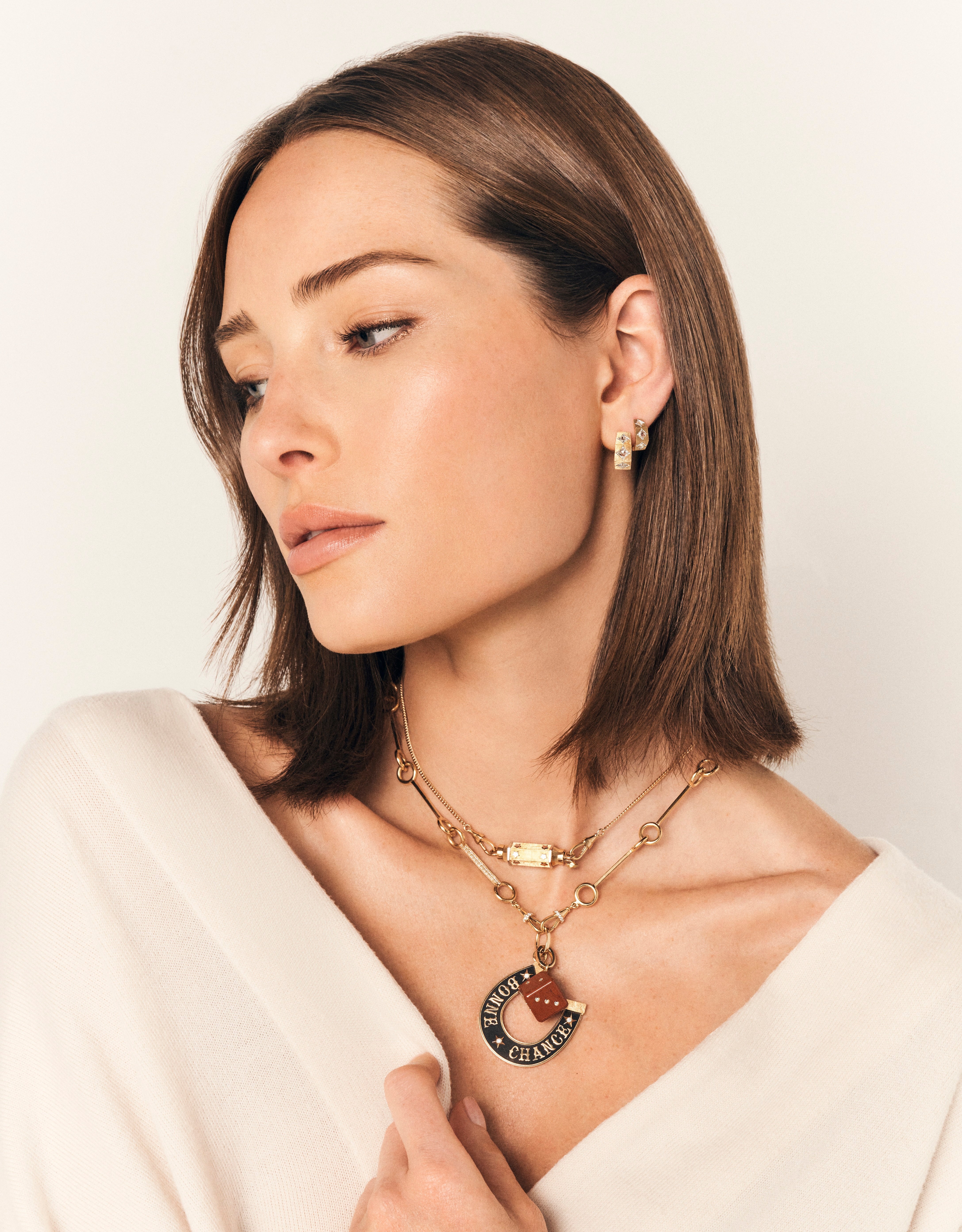 Jumbo Ebony Bonne Chance Charm