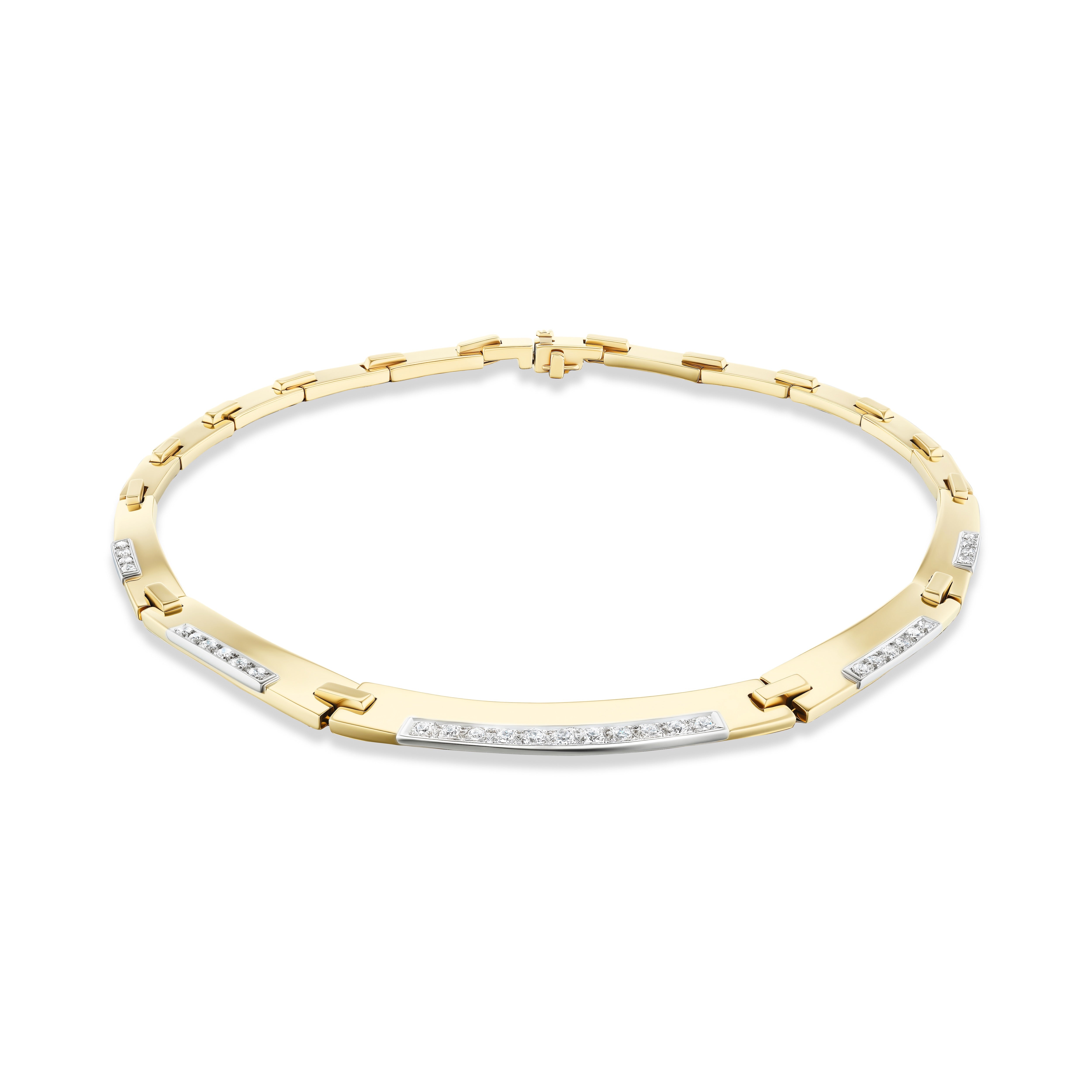 14k vintage diamond collar tiny gods 