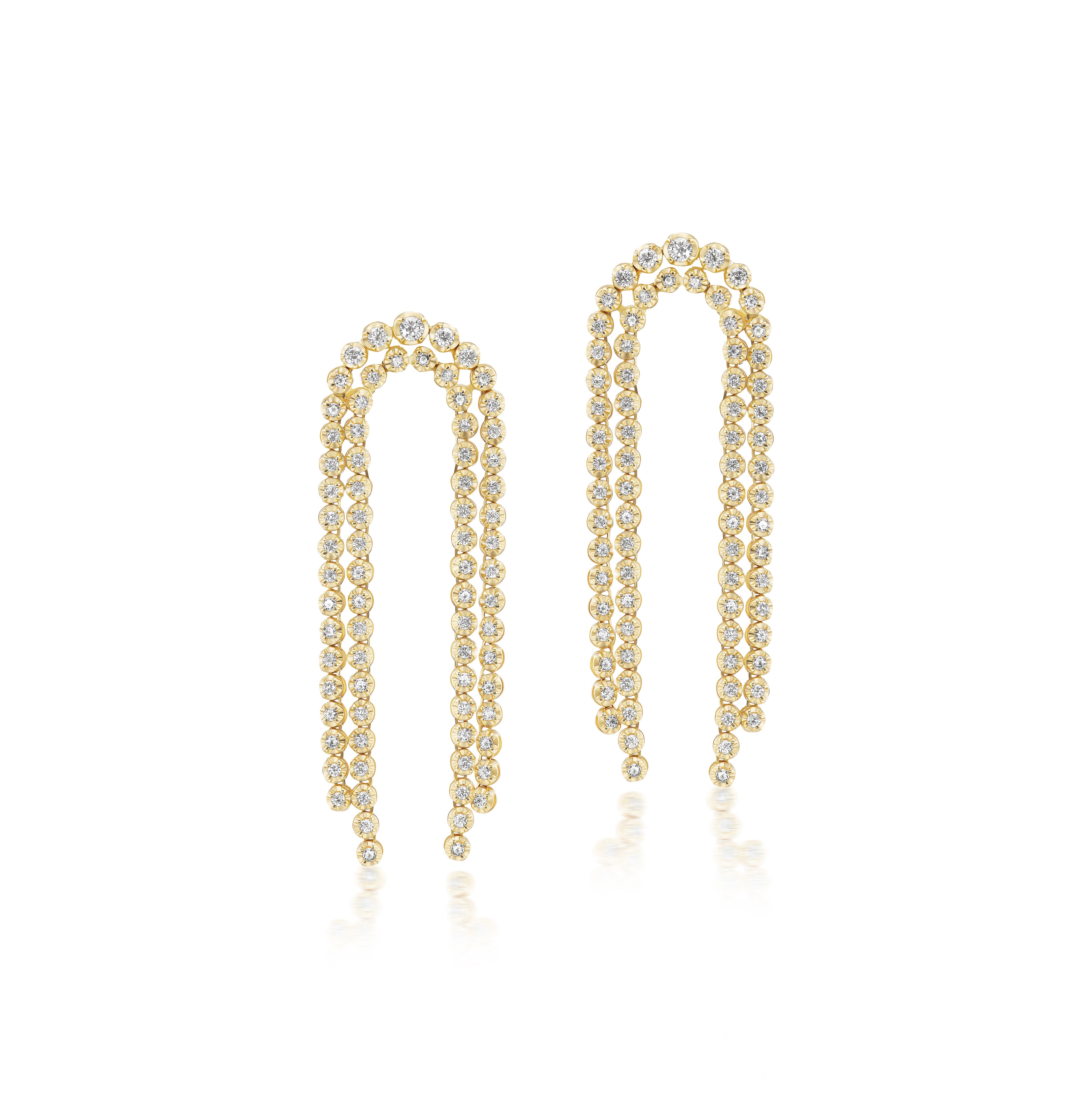 Diamond Fringe Earrings