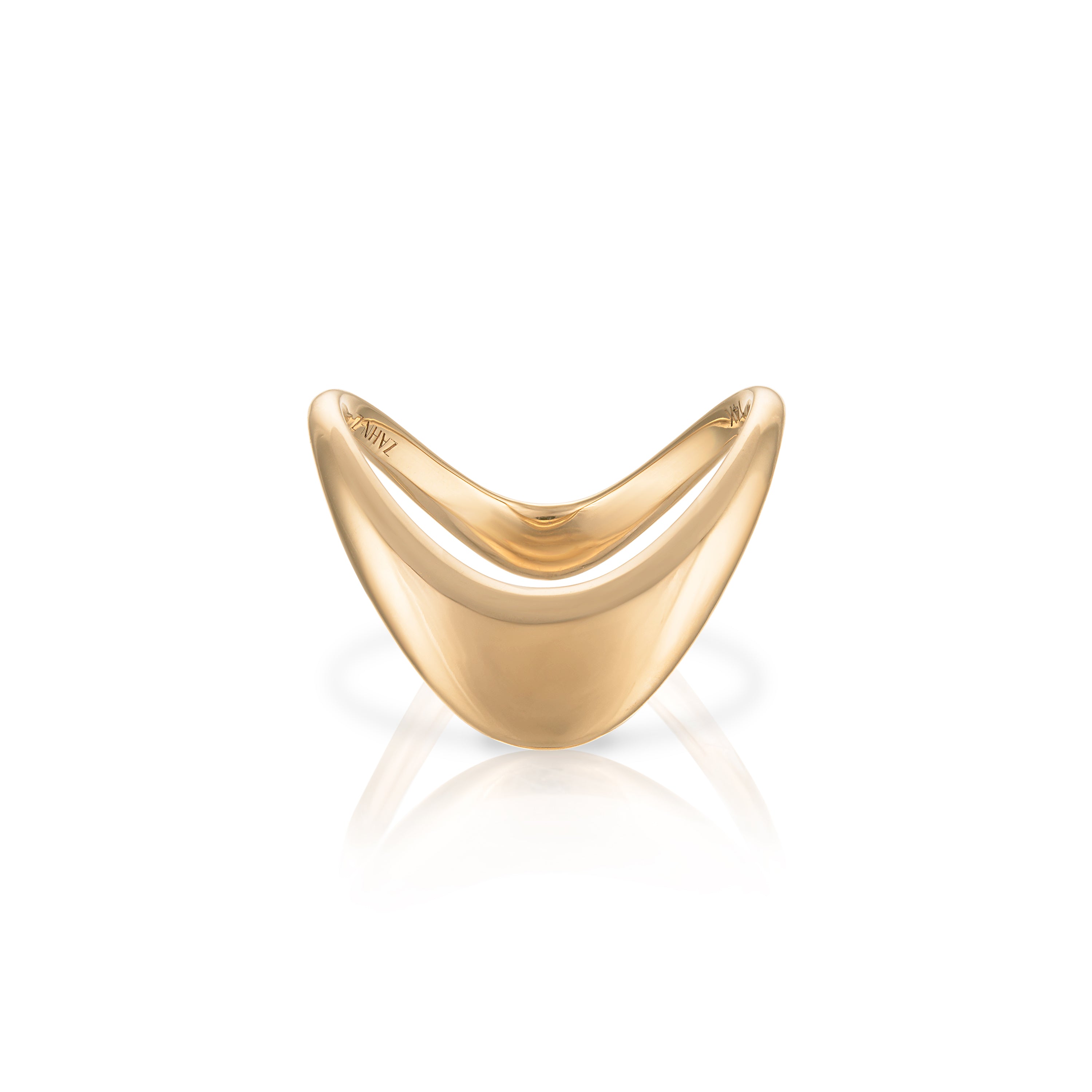 Petite ZAHA Plain Gold Ring