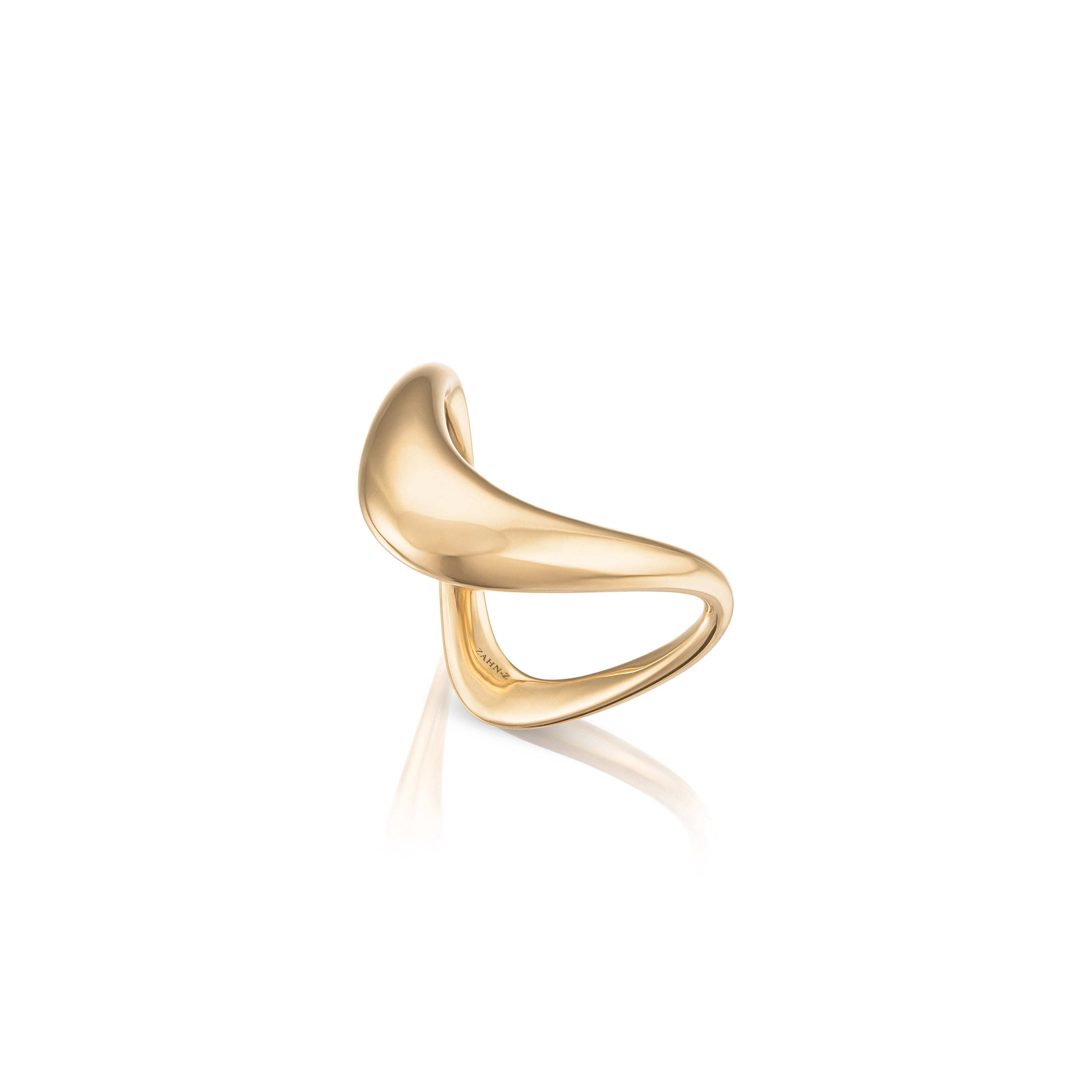 Petite ZAHA Plain Gold Ring