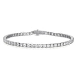 18k white gold diamond invisible tennis bracelet Tiny Gods