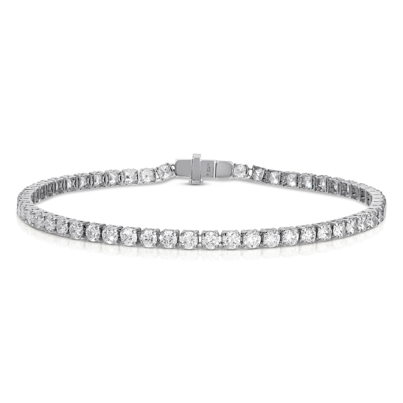 18k white gold diamond invisible tennis bracelet Tiny Gods