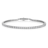 18k white gold medium diamond invisible tennis bracelet Tiny Gods