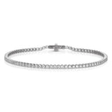 18k white gold small diamond invisible tennis bracelet Tiny Gods