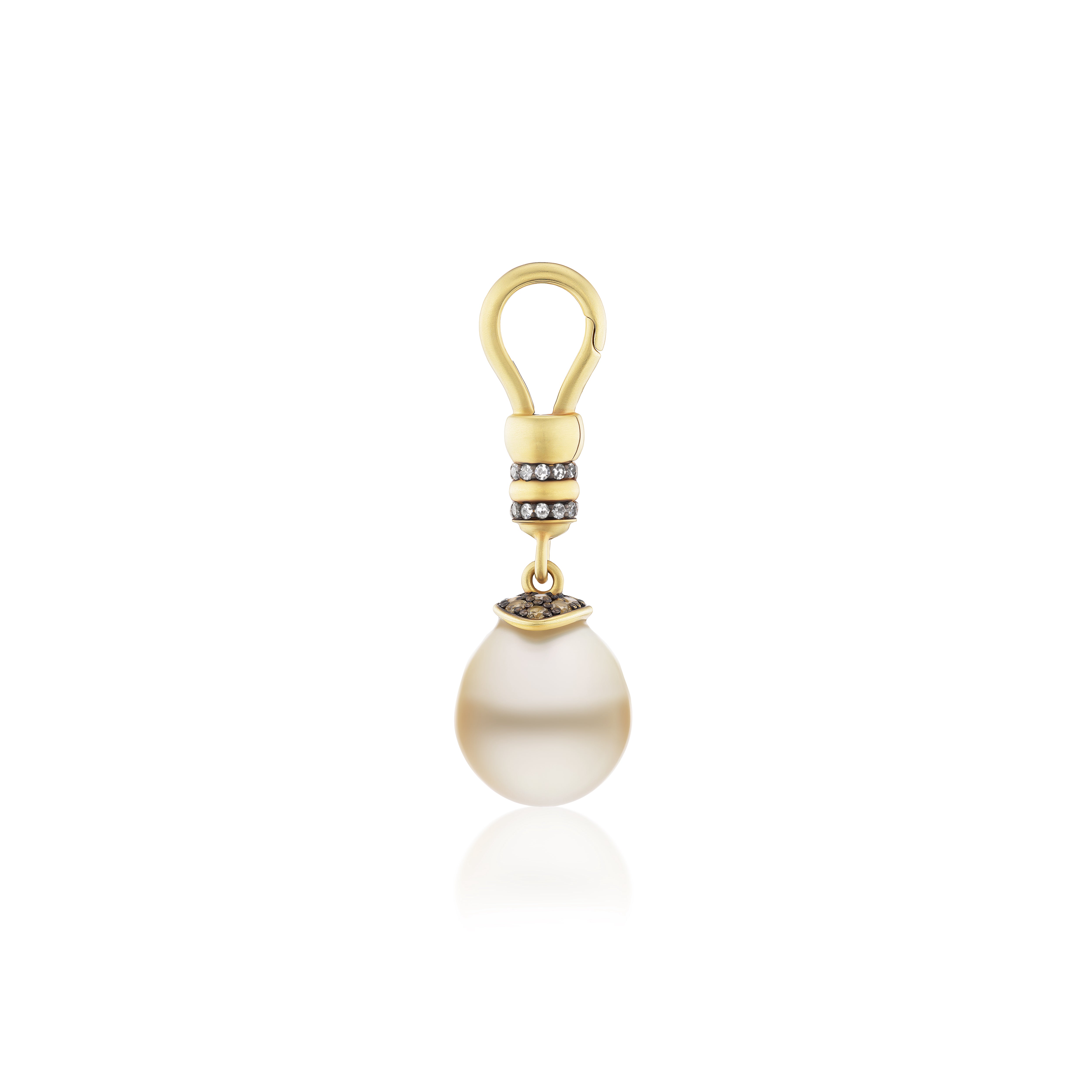 18k yellow gold South Sea Pearl Drop Pendant by Sylva and Cie at Tiny Gods