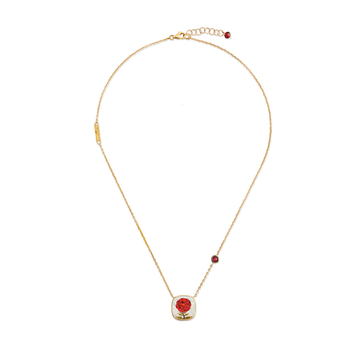 Rosae Ruby Micromosaic Pendant