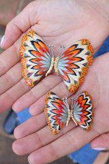 Sunrise Butterfly Earrings-Medium