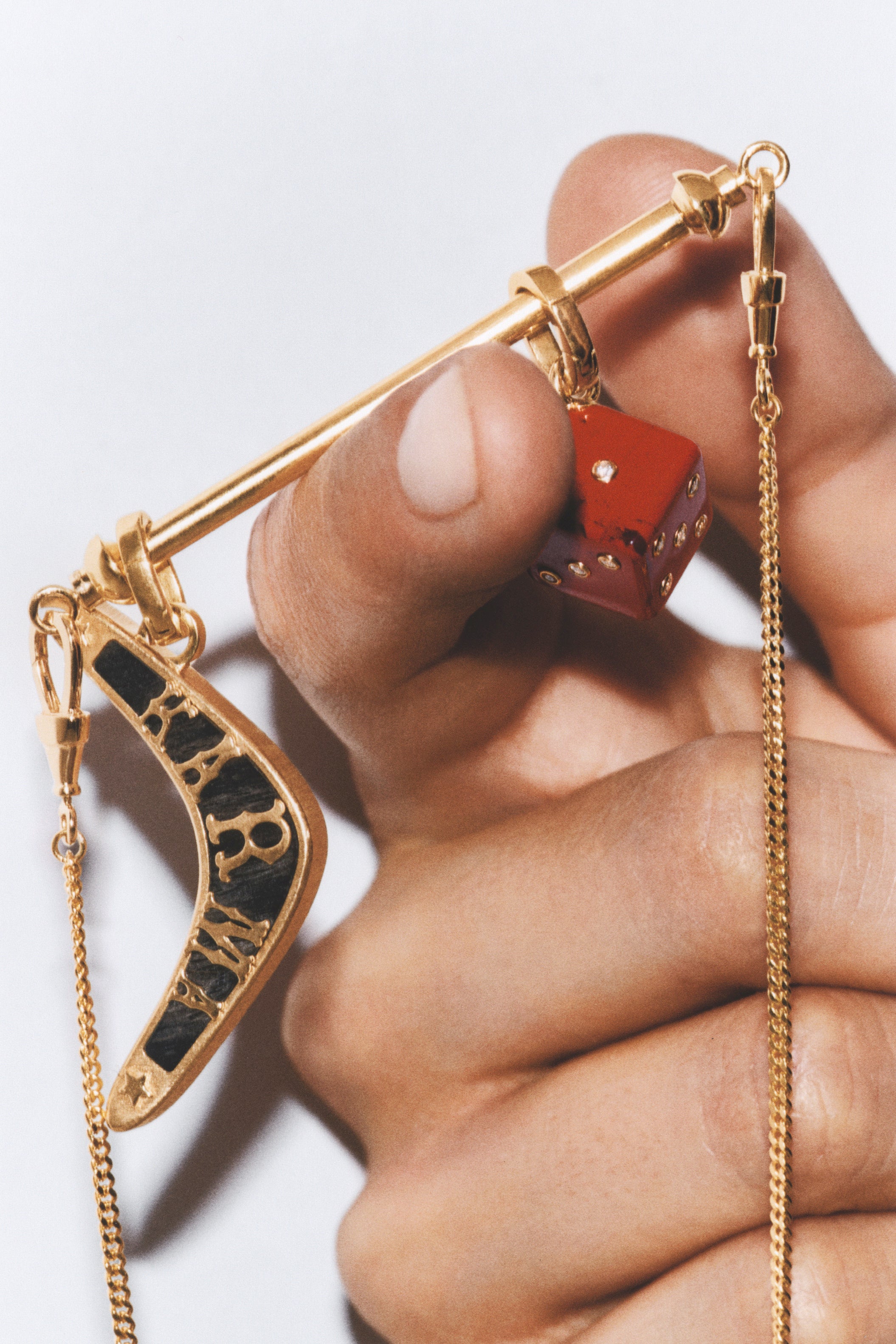 Black Ebony "Karma" Boomerang Pendant
