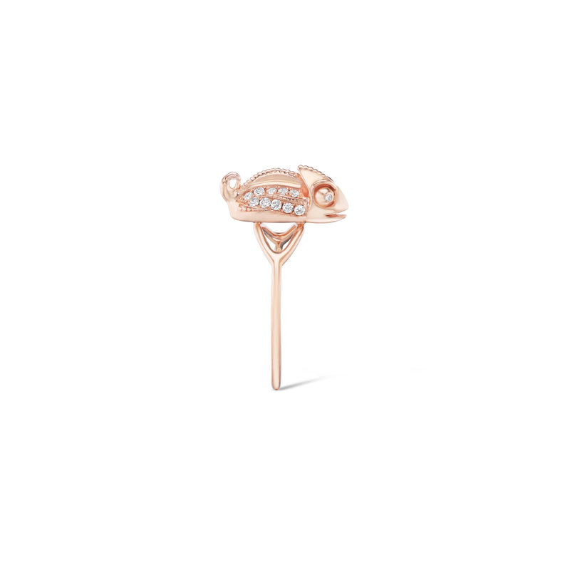 Rose Gold Baby Chameleon Ring by Daniella Villegas