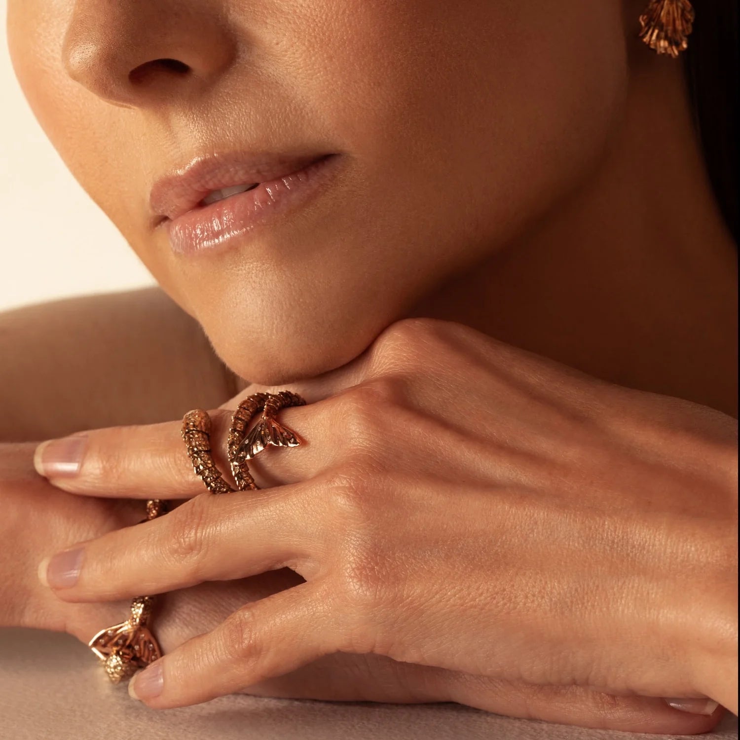 Meandering Mermaid Tail Ring