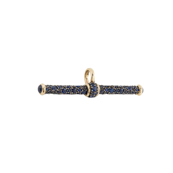 Blue Sapphire T-Bar Pendant