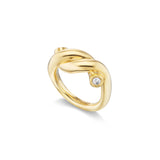 18k yellow gold jumbo ties ring by Boochier at Tiny Gods