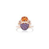 Pink & Orange Baby Crab Cosquilleo Ring by Daniella Villegas at Tiny Gods