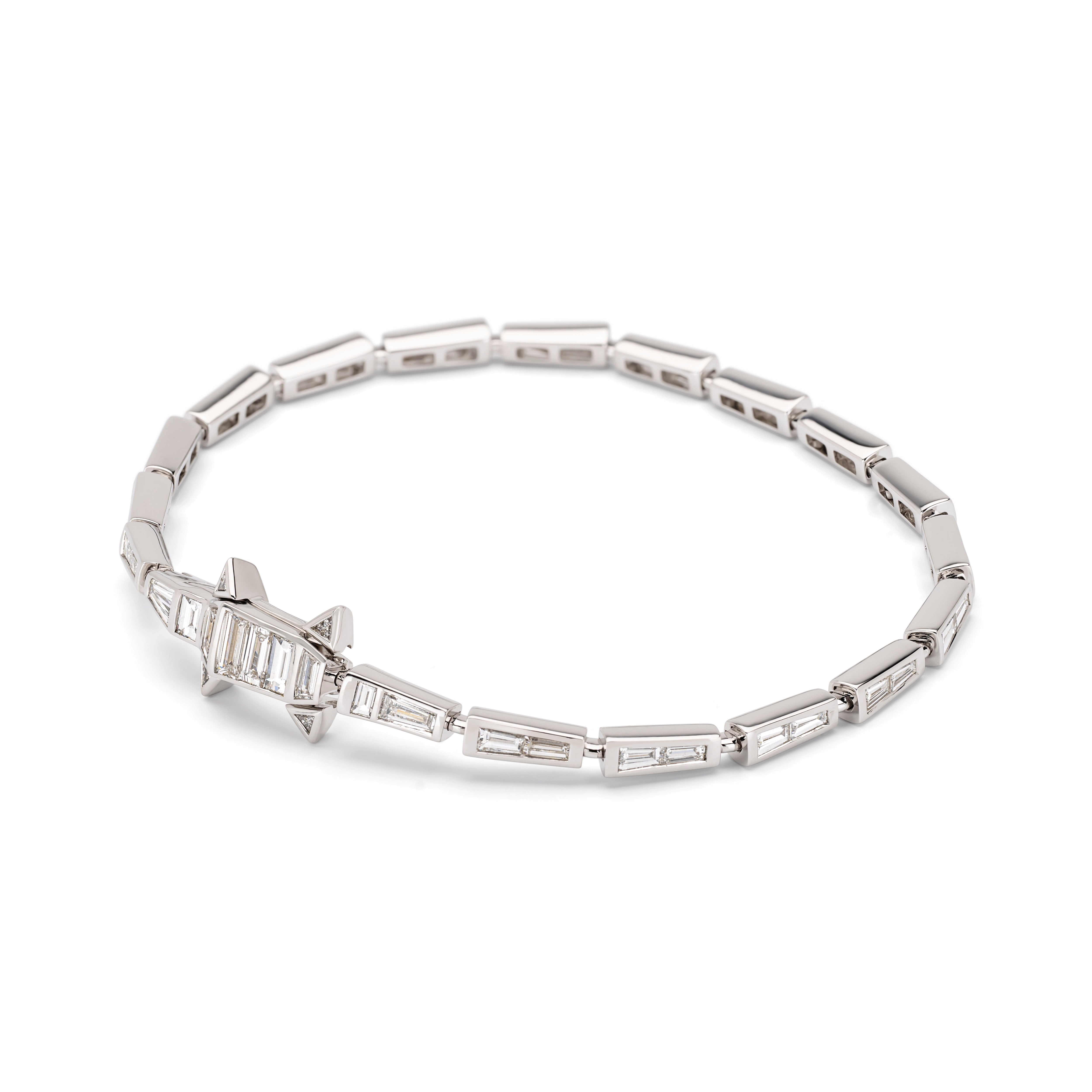 diamond alligator bracelet white gold Bibi van Der velden tiny gods 
