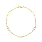 18k yellow gold and diamond order bracelet by Kloto Tiny Gods