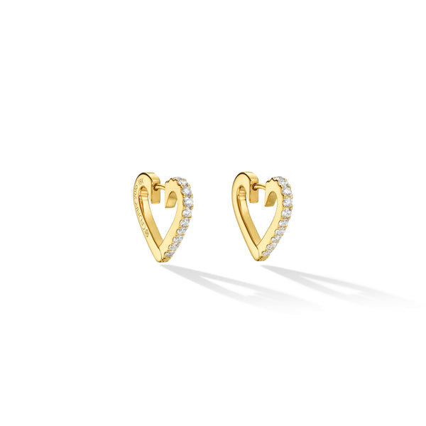 small endless hoop earrings diamonds 18k yellow gold tiny gods cadar
