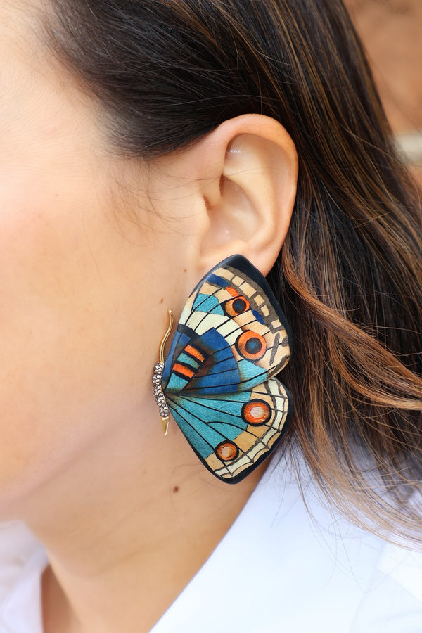 earrings-butterfly-marquetry-blue-diamonds-tiny-gods-silvia-furmanovich on model