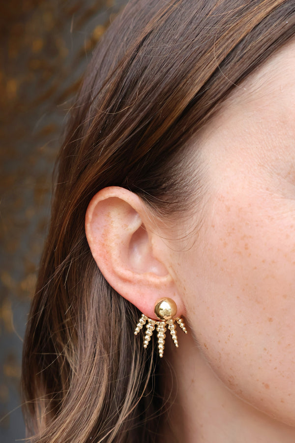 Gold Stud Spectrum Earrings