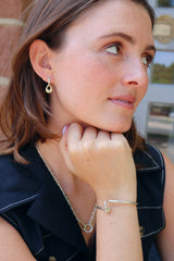 Drop Earrings with Pave Diamonds