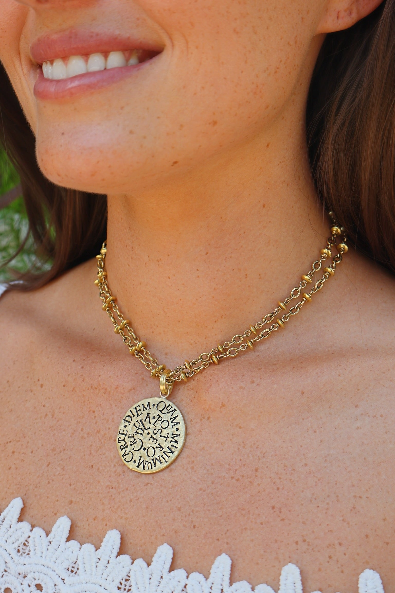Small Disc Confetti Bead Chain
