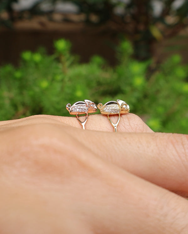 Yellow Gold Baby Chameleon Ring