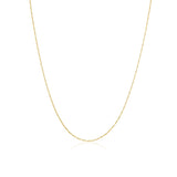 18k yellow gold hayseed fine chain by Lucy Delius Tiny Gods