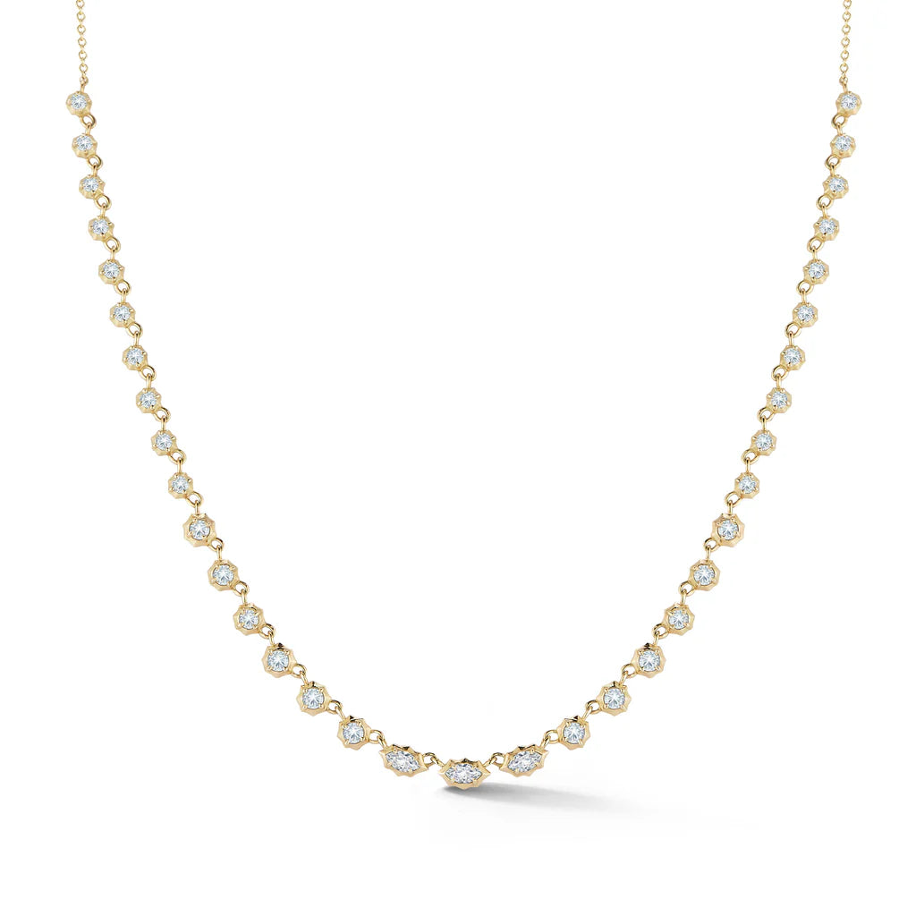 Small Maverick Diamond Riviera Necklace
