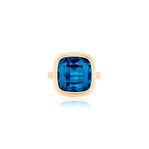 London blue topaz cushion cut ring goshwara tiny gods