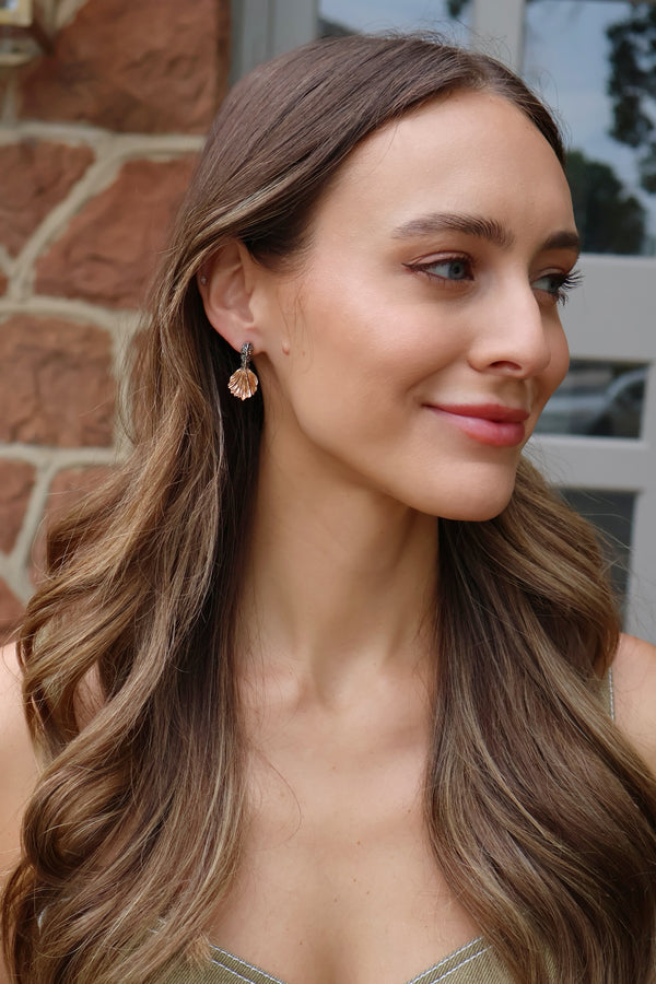 18k rose gold single mermaid splash earring by Bibi van der Velden Tiny Gods