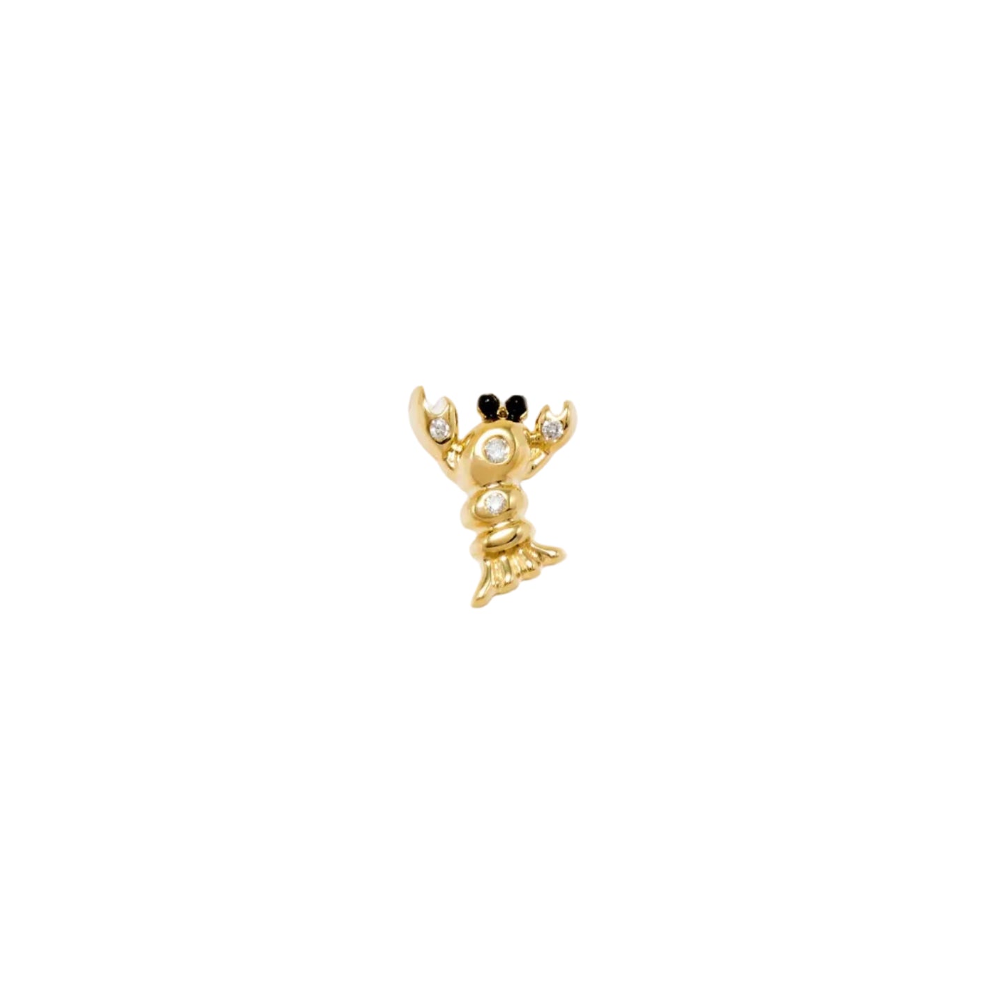 Single Mini Homard Lobster Earring yellow gold tiny gods Yvonne Leon