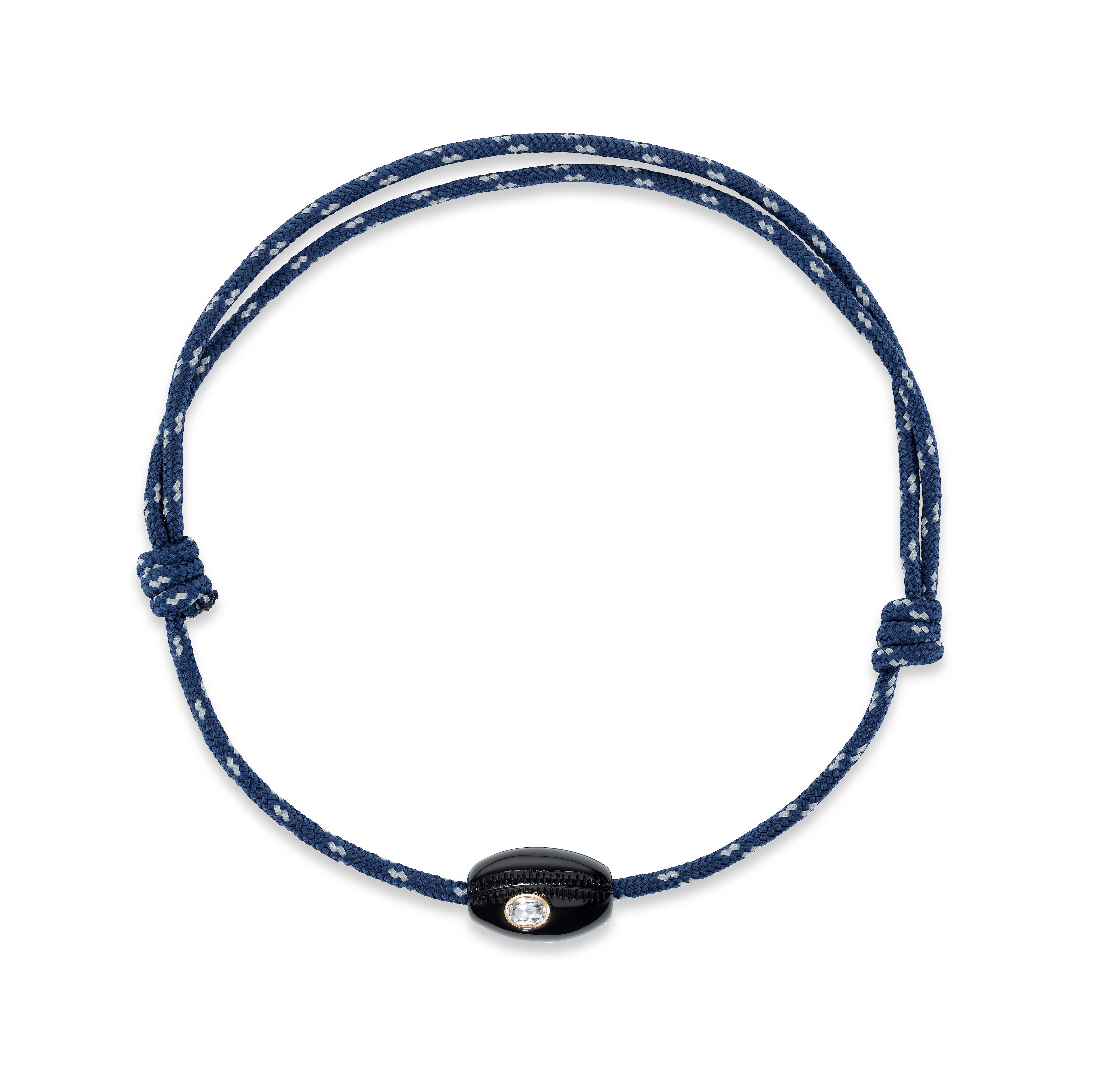 Oynx Cowry Sillimanite Bead Necklace dezso tiny gods 