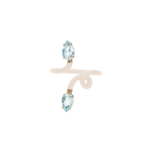 panna blue topaz double b vine ring bea bongiasca tiny gods