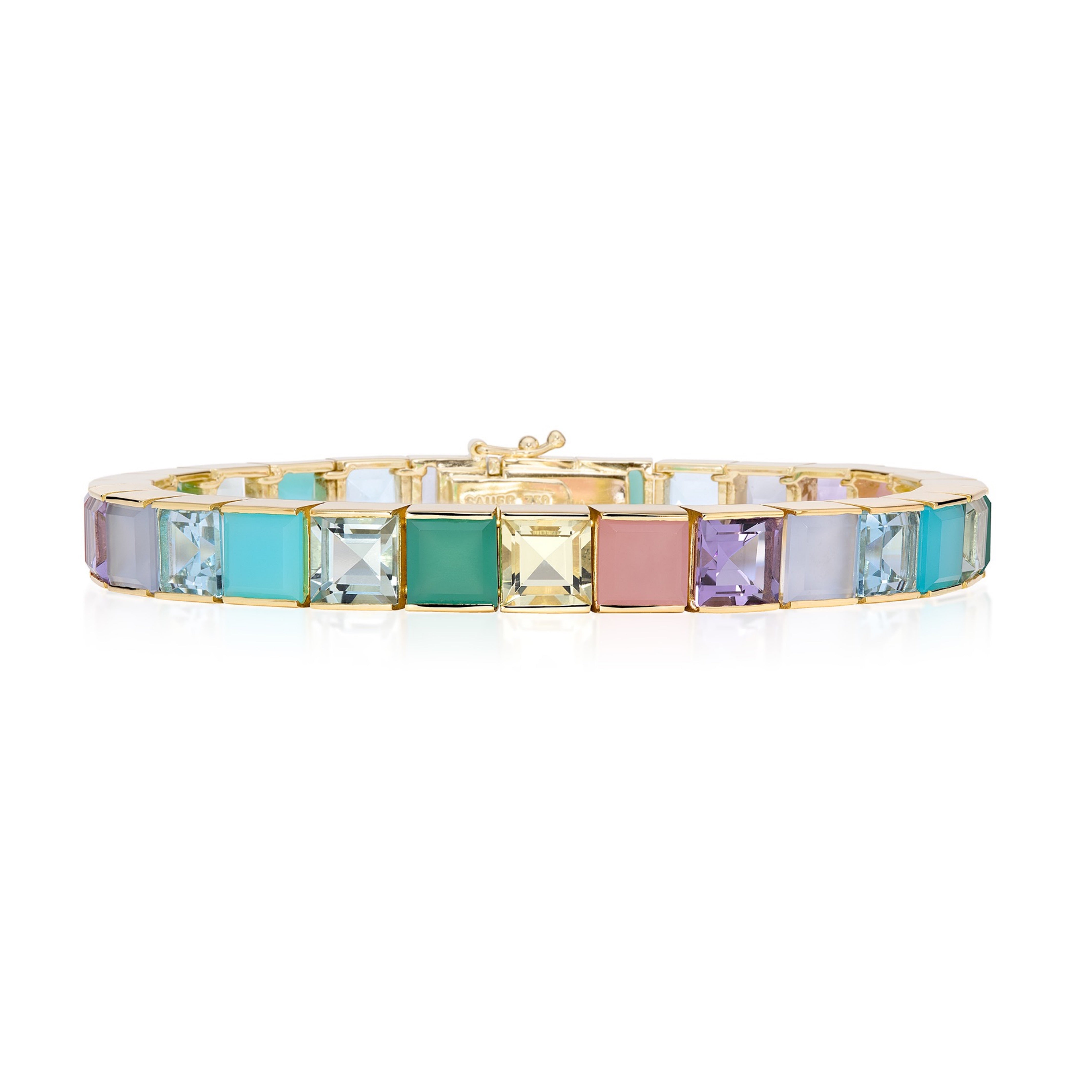 riviera block bracelet must stones sauer yellow gold tiny gods