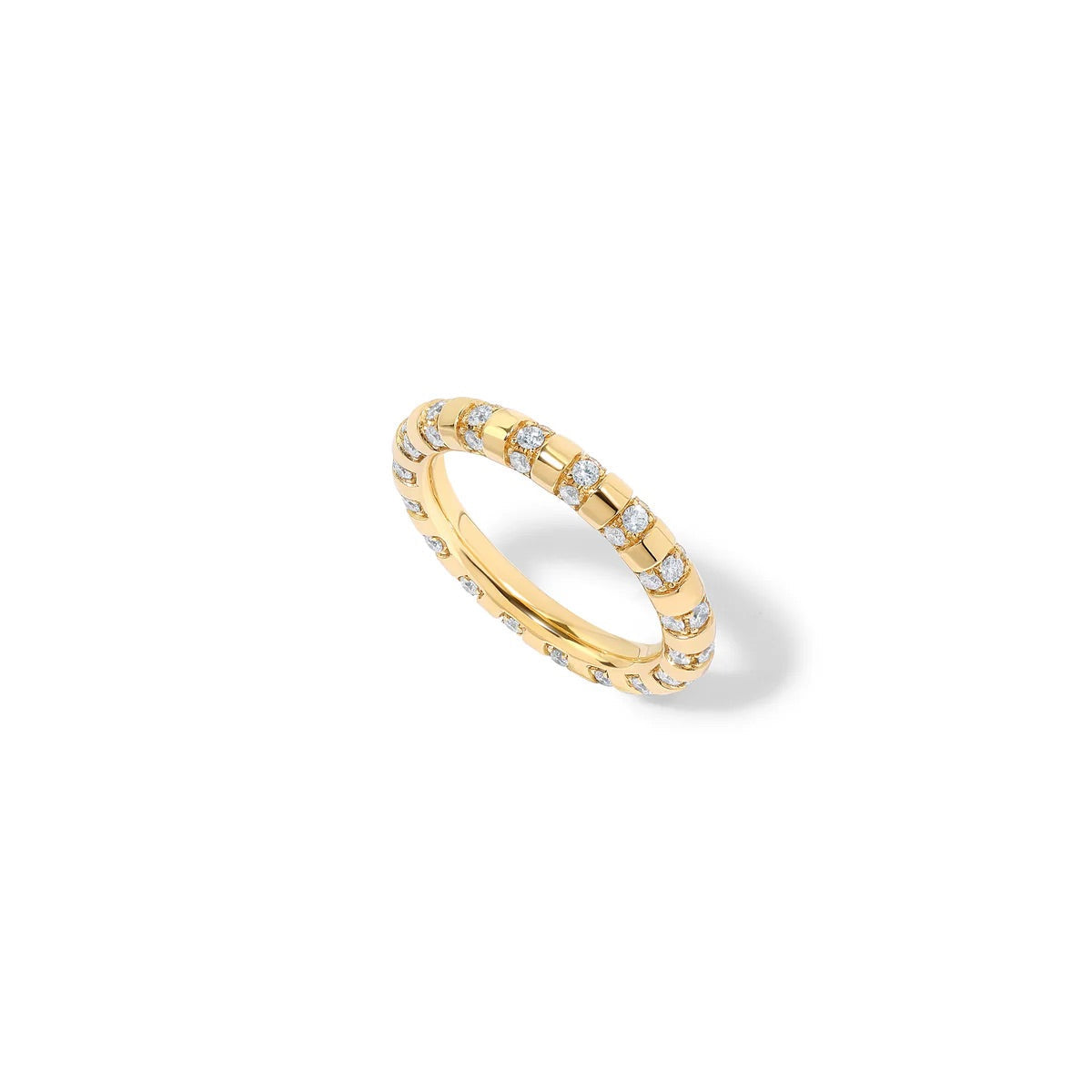 rusta pave ring yellow gold diamonds state property tiny gods