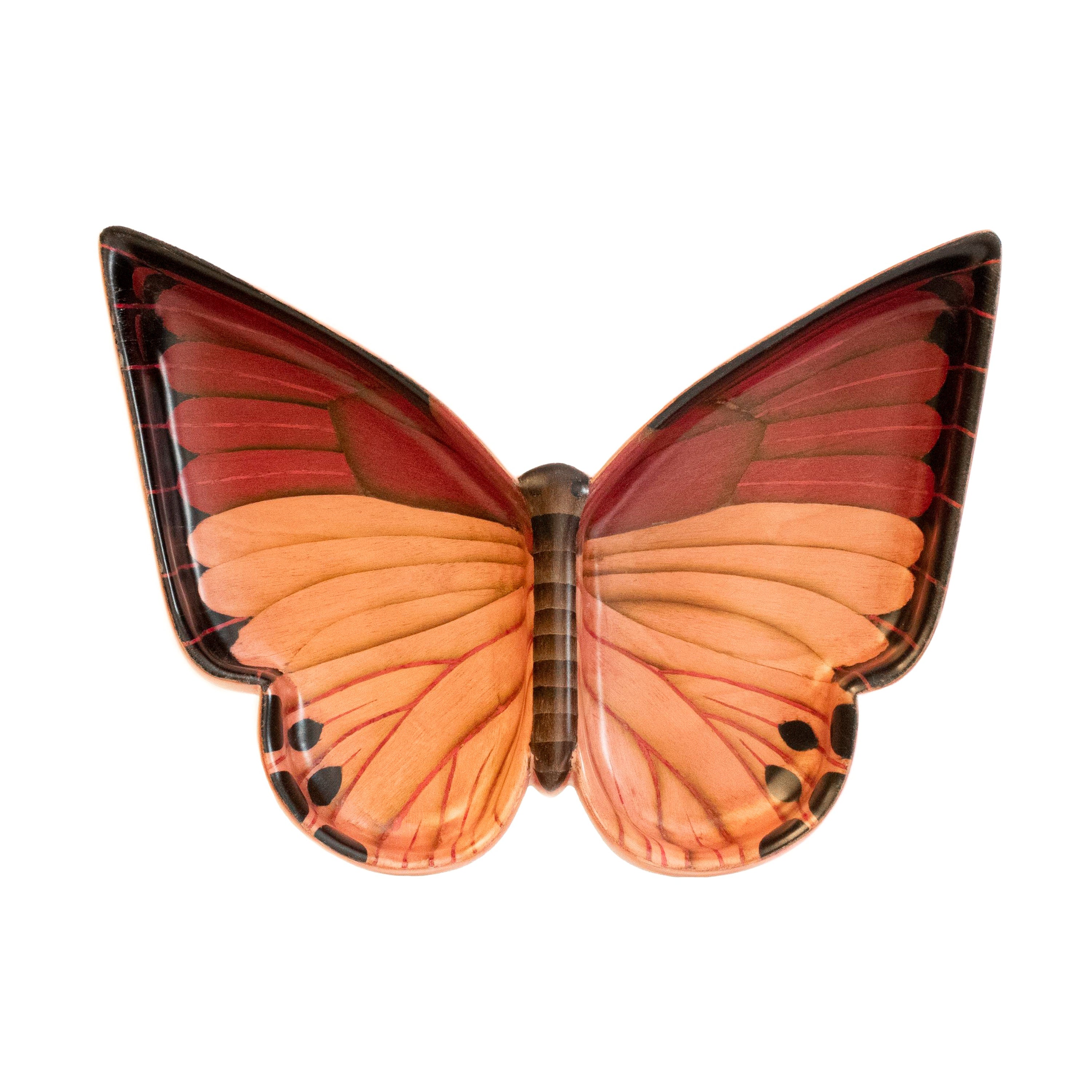 Silvia Furmanovich Red & Pink Butterfly Vide Poche Home Collection Tiny Gods