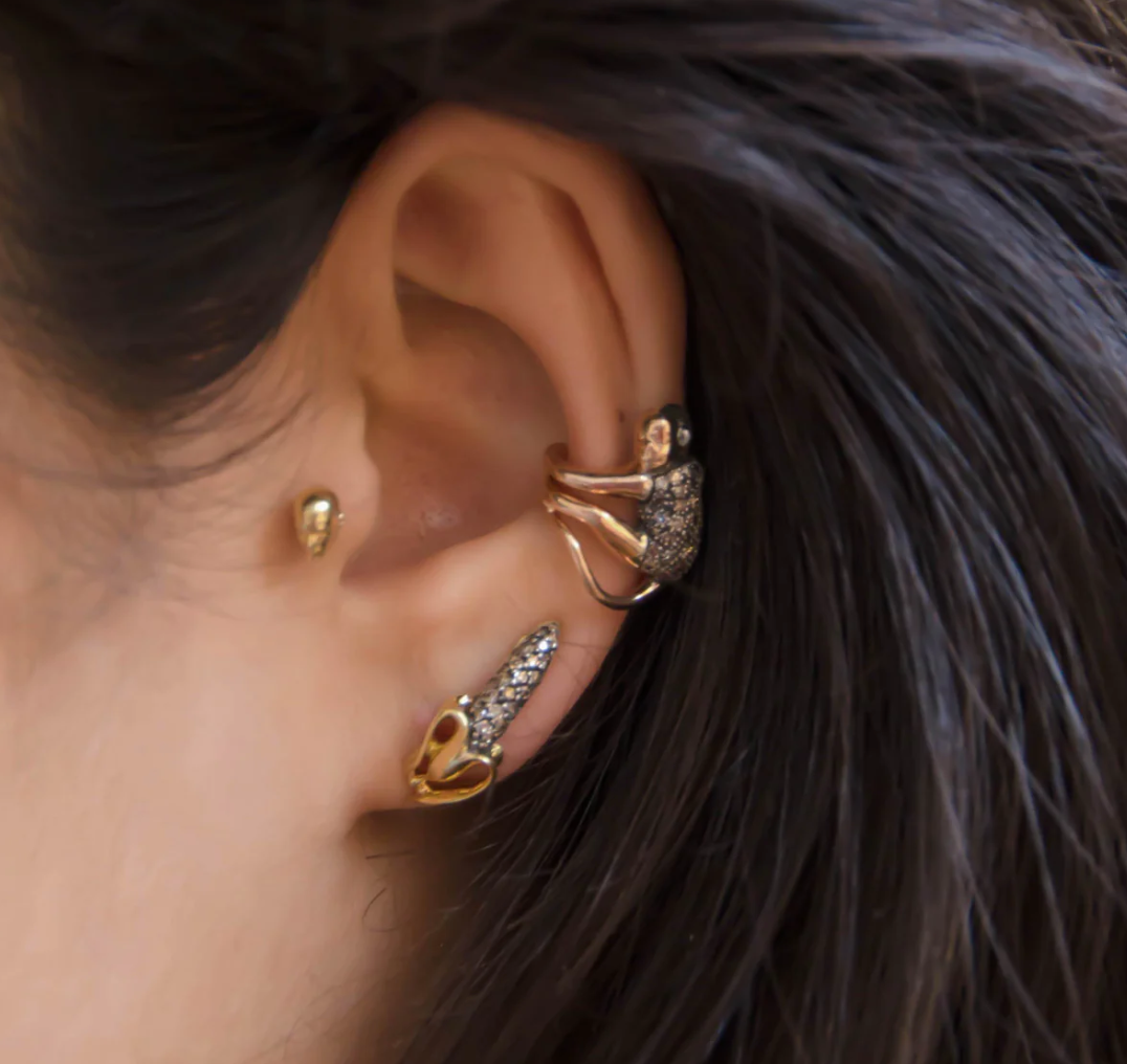 The Meticulous Monkey Earhugger Ear Cuff