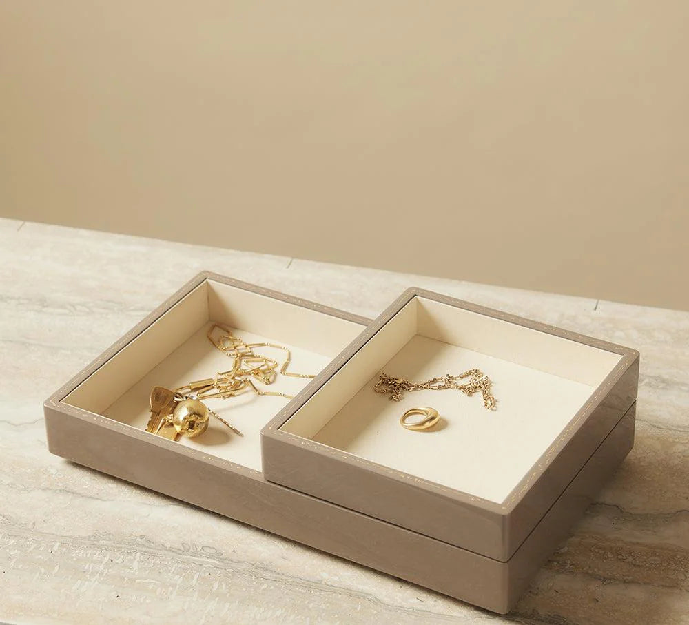 Small Taupe Catchall Tray