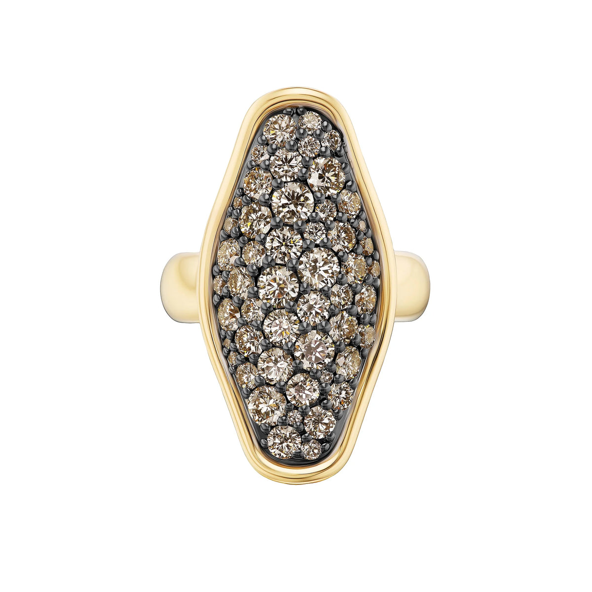 Mega Pavé Vessel Ring